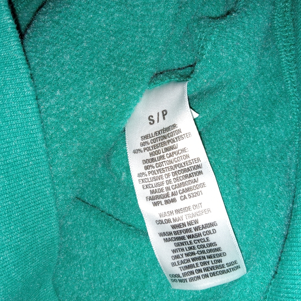 Aeropostale Green Pullover Hoodie sz small - Picture 4 of 9
